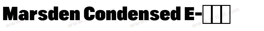 Marsden Condensed E字体转换